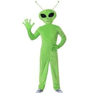 Green Alien Kids Costume kids large